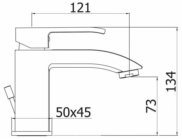 Смеситель для раковины Cezares Livello LIVELLO-LSM1-01-W0
